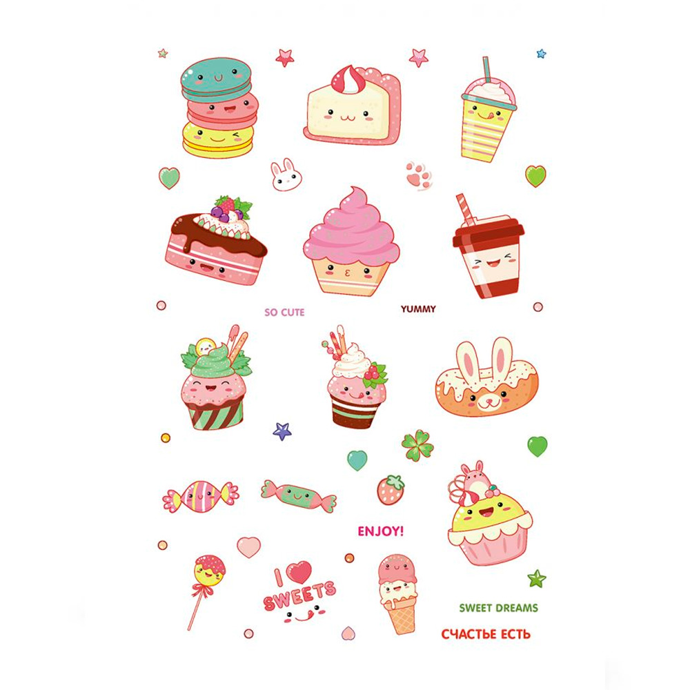 Наклейки KAWAII DREAM черная обложка 9785001418221 Наклейки KAWAII DREAM черная обложка 9785001418221