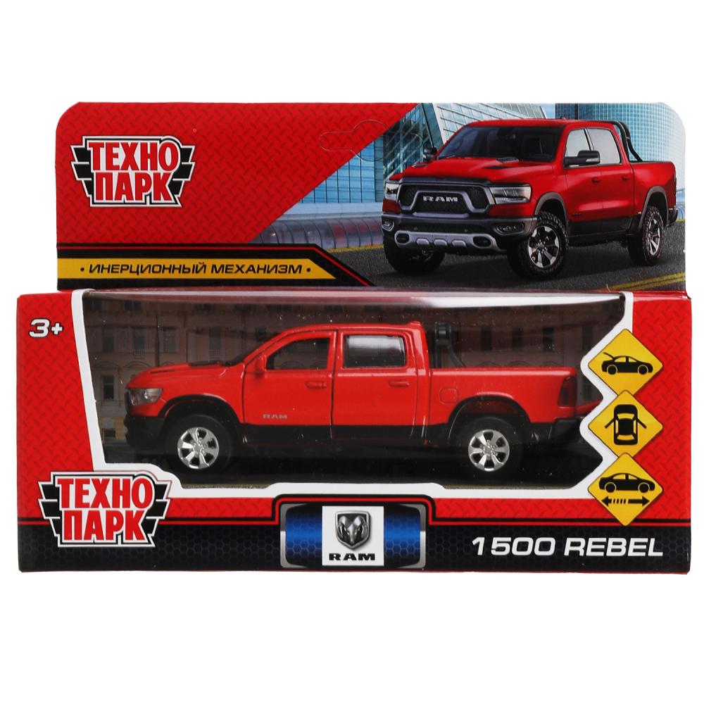 Модель RAM1500-13-RD DODGE RAM 1500 REBEL 13 см, двери, багаж, инер, красный Технопарк в коробке Модель RAM1500-13-RD DODGE RAM 1500 REBEL 13 см, двери, багаж, инер, красный Технопарк в коробке
