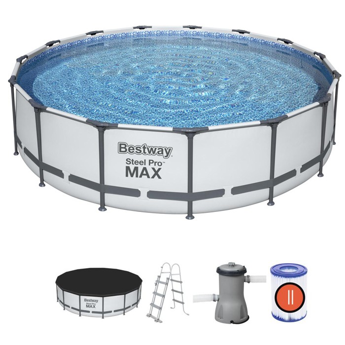 Бассейн каркасный круглый 56488 Steel Pro Max Pools 457х107см, с набором