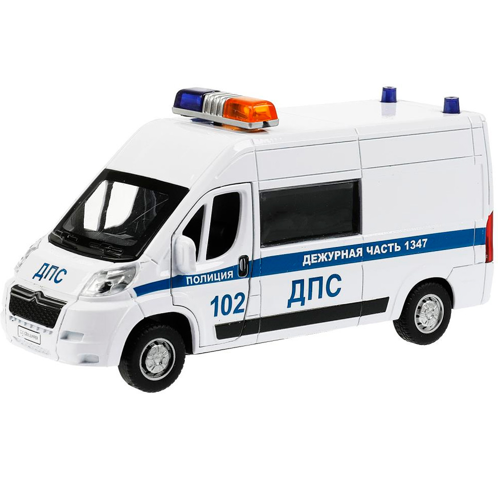 Модель JUMPER-14SLPOL-WH CITROEN JUMPER ПОЛИЦИЯ 14 см Технопарк Модель JUMPER-14SLPOL-WH CITROEN JUMPER ПОЛИЦИЯ 14 см Технопарк