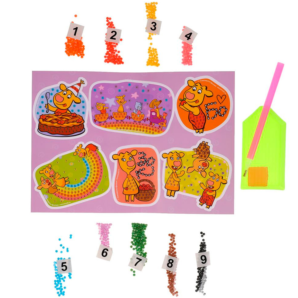 Набор для творчества Алмазная мозаика Оранжевая корова MULTIART 100MSTICK-ORCOW1 Набор для творчества Алмазная мозаика Оранжевая корова MULTIART 100MSTICK-ORCOW1