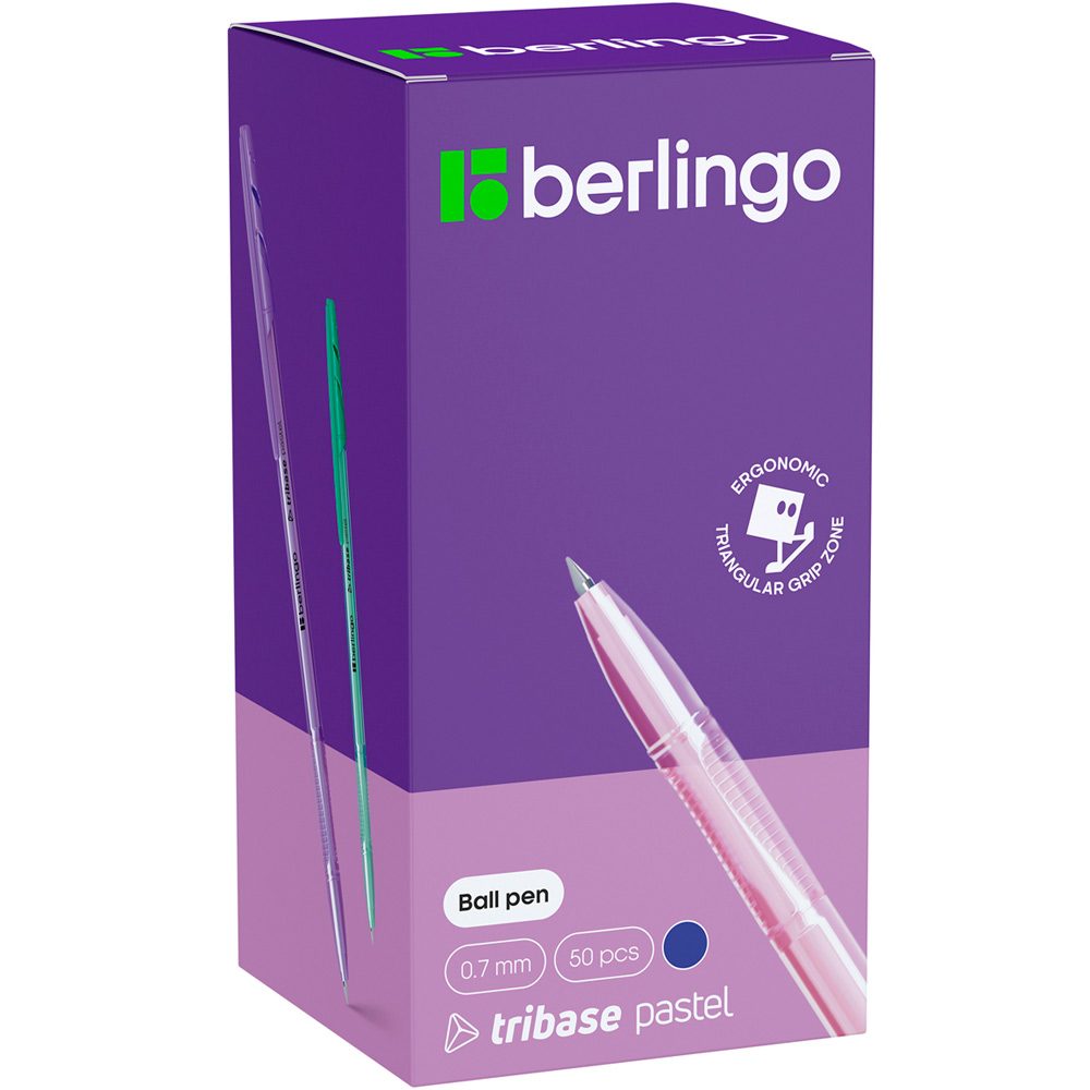 Ручка шарик синий 07,мм СВр_70942 Berlingo Tribase Pastel Ручка шарик синий 07,мм СВр_70942 Berlingo Tribase Pastel