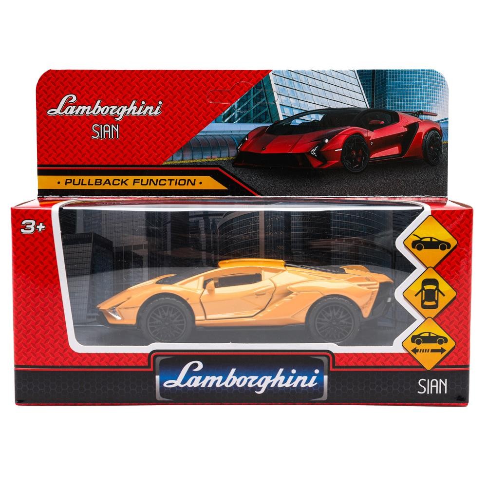 Модель 2210C0142-R Lamborghini sian 12см, инерц, двери Технопарк