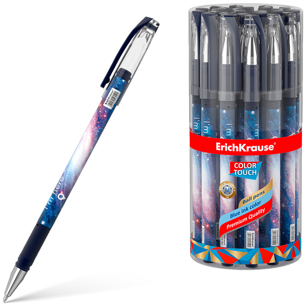 Ручка шарик синий ColorTouch Stick Space 0.7 56049 /Erich Krause/
