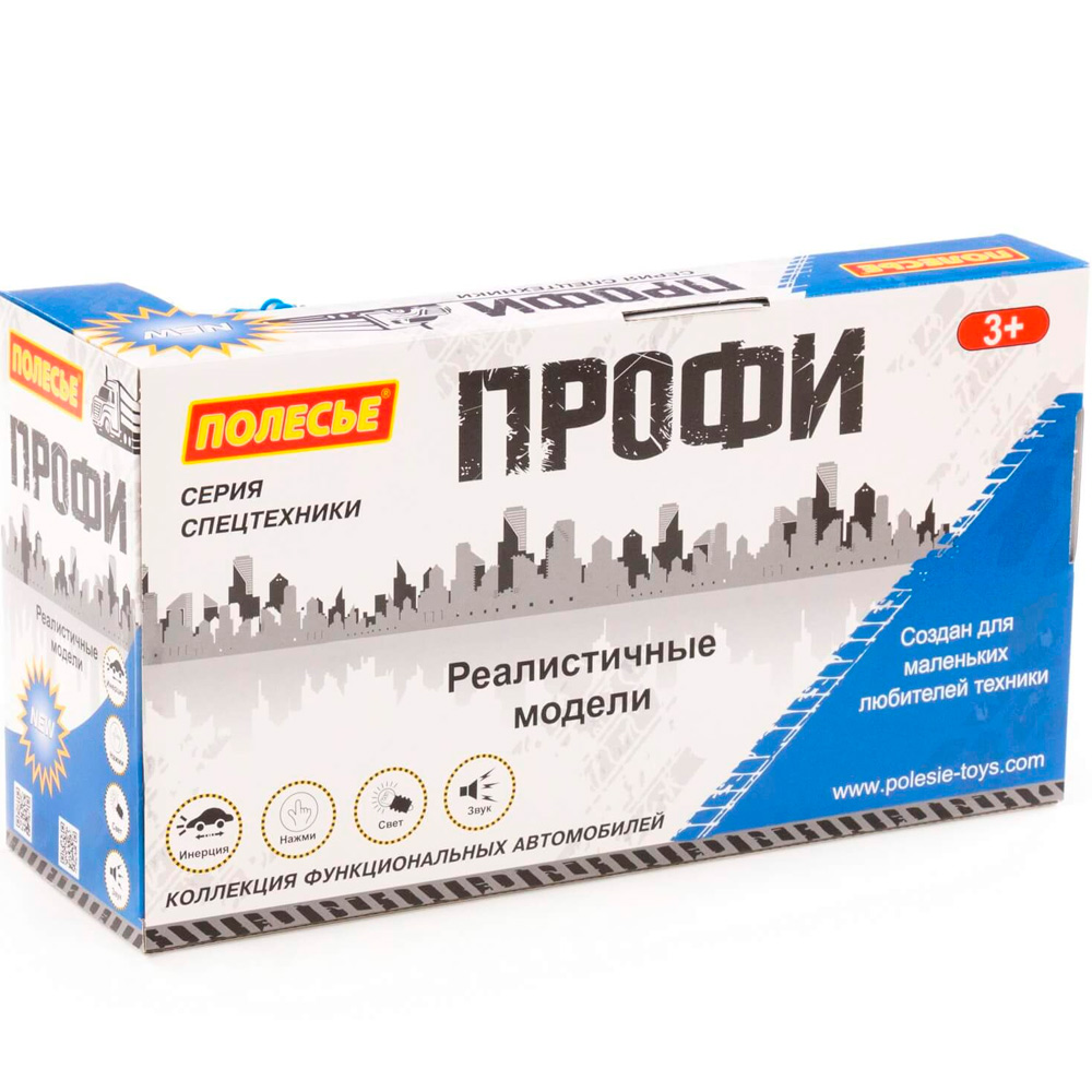 Автомобиль Профи бортовой с манипулятором инерционный со светом и звуком синий в коробке 96135 П-Е /8/ Автомобиль Профи бортовой с манипулятором инерционный со светом и звуком синий в коробке 96135 П-Е /8/