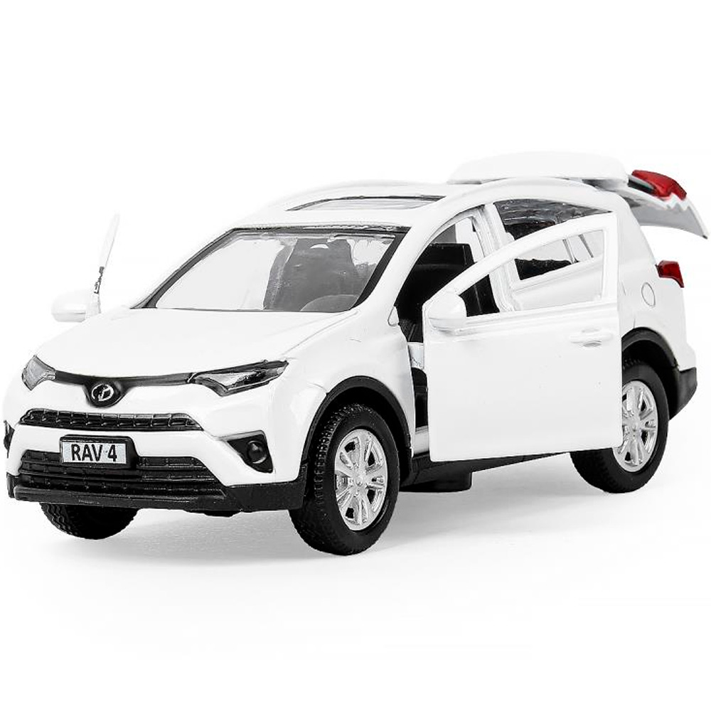 Модель RAV4-WH-WOD TOYOTA RAV4 длина 12 см двери, багажн, инерц. белый Технопарк в кор. Модель RAV4-WH-WOD TOYOTA RAV4 длина 12 см двери, багажн, инерц. белый Технопарк в кор.