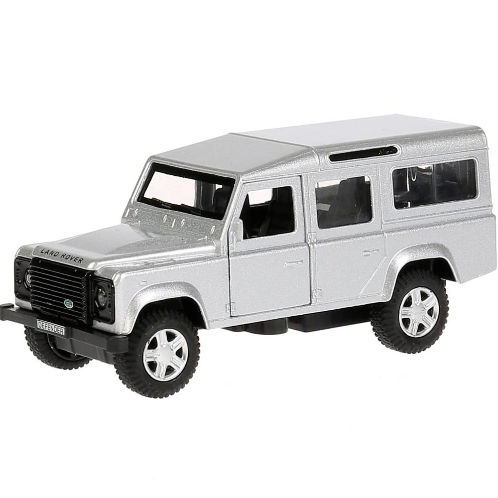 Модель DEFENDER-SL LAND ROVER DEFENDER серебристый Технопарк  в коробке