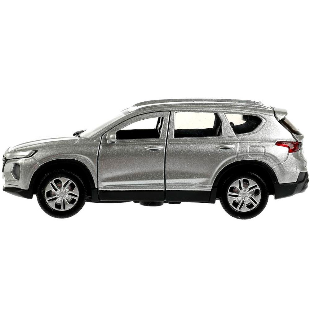 Модель SANTAFE2-12-SR HYUNDAI SANTAFE длина 12 см, двери, багаж, инер, серебр Технопарк в коробке /72/