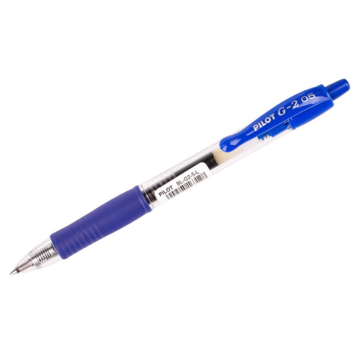 Ручка автомат синяя 0,5мм Pilot "G-2" 028928