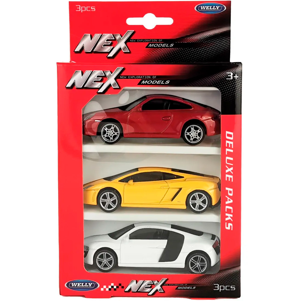 Модель 1:43 Набор Lambo Gallardo, Porsche 911 и Audi R8 Coupe, 3 шт. 44000-3SG(B)