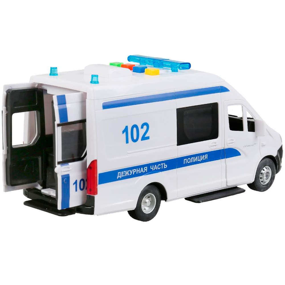 Модель NEXTVAN-22PLPOL-WH ГАЗель NEXT Полиция Технопарк в коробке Модель NEXTVAN-22PLPOL-WH ГАЗель NEXT Полиция Технопарк в коробке