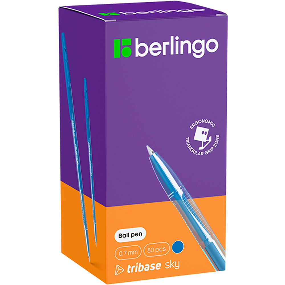 Ручка шарик светло-синяя 07,мм СВр_70952 Berlingo Ручка шарик светло-синяя 07,мм СВр_70952 Berlingo