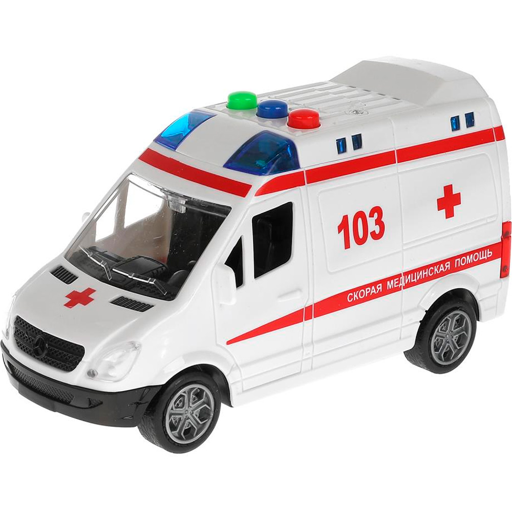 Модель SPRINTERVAN-15PLAMB-WH MERCEDES-BENZ SPRINTER Скорая Технопарк в коробке Модель SPRINTERVAN-15PLAMB-WH MERCEDES-BENZ SPRINTER Скорая Технопарк в коробке