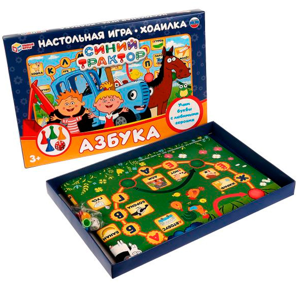 Игра Умка Азбука.Ходилка. Синий Трактор 4680107974273