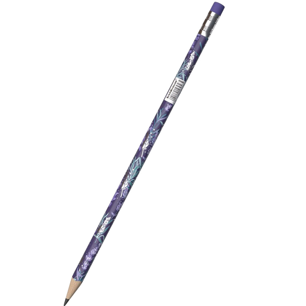 Карандаш ч/гр ® Lavender HB с ластиком 56956/Erich Krause/ Карандаш ч/гр ® Lavender HB с ластиком 56956/Erich Krause/