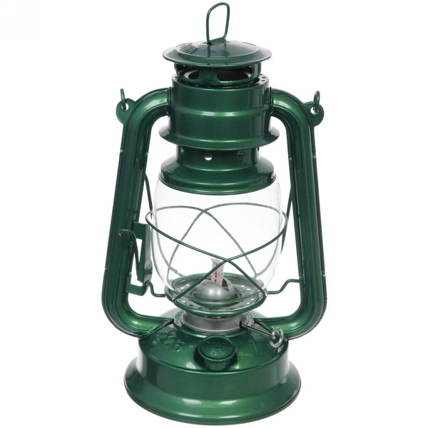 Лампа керосиновая "Винтаж" 28см 280мл переносная, цвет зеленый