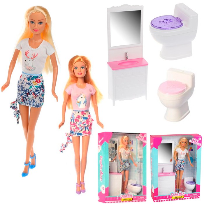 Кукла 8449 Ванная комната в кор. Defa Lucy