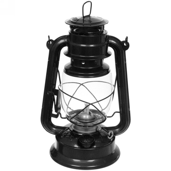 Лампа керосиновая "Винтаж" 28см 280мл переносная, цвет черный