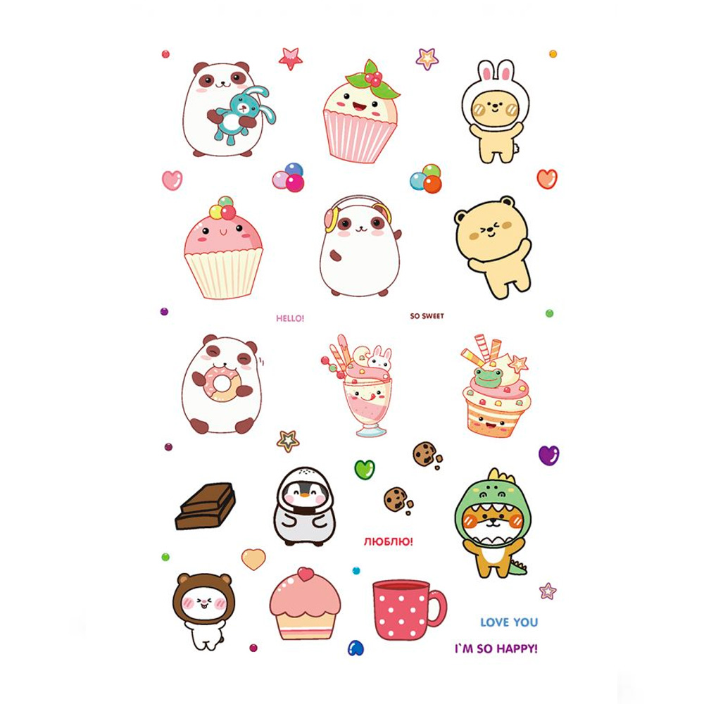 Наклейки KAWAII DREAM черная обложка 9785001418221 Наклейки KAWAII DREAM черная обложка 9785001418221