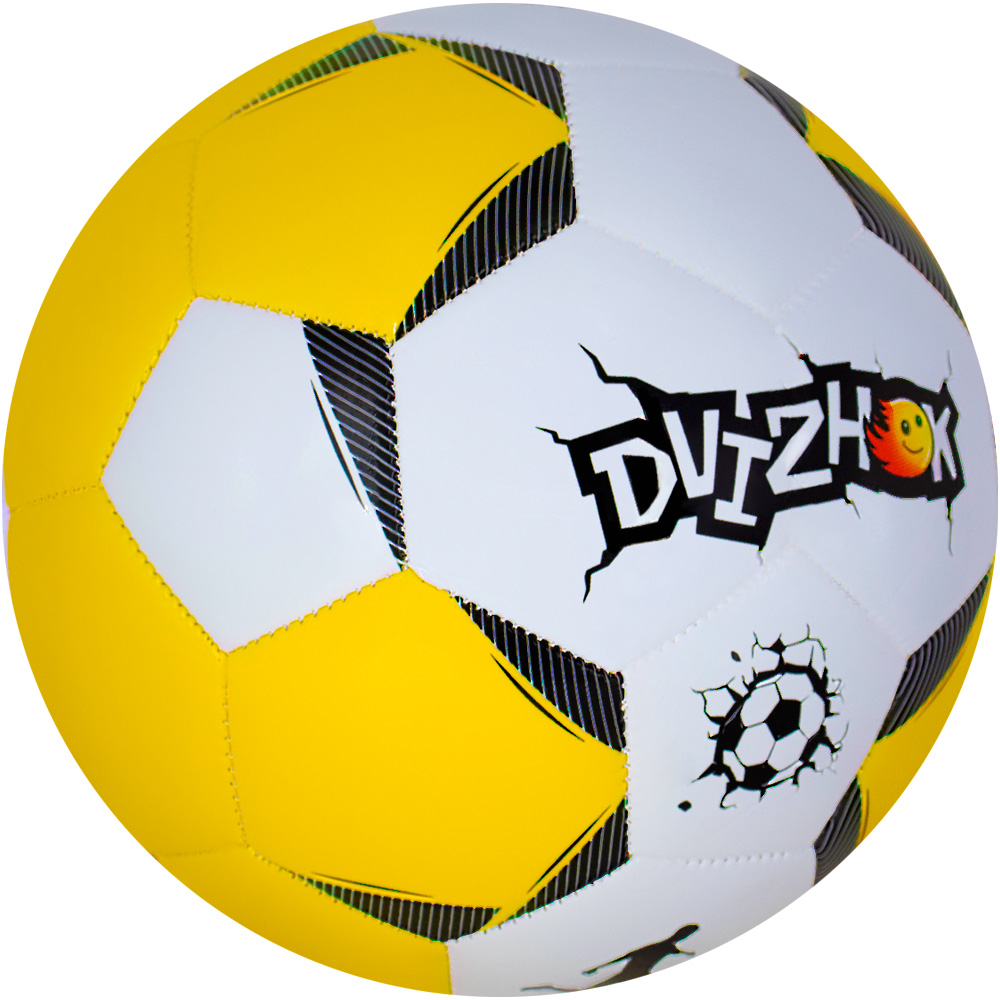Мяч Футбол №5 Dvizhok 320 гр. 141V-721-4 2слоя желто-белый Мяч Футбол №5 Dvizhok 320 гр. 141V-721-4 2слоя желто-белый