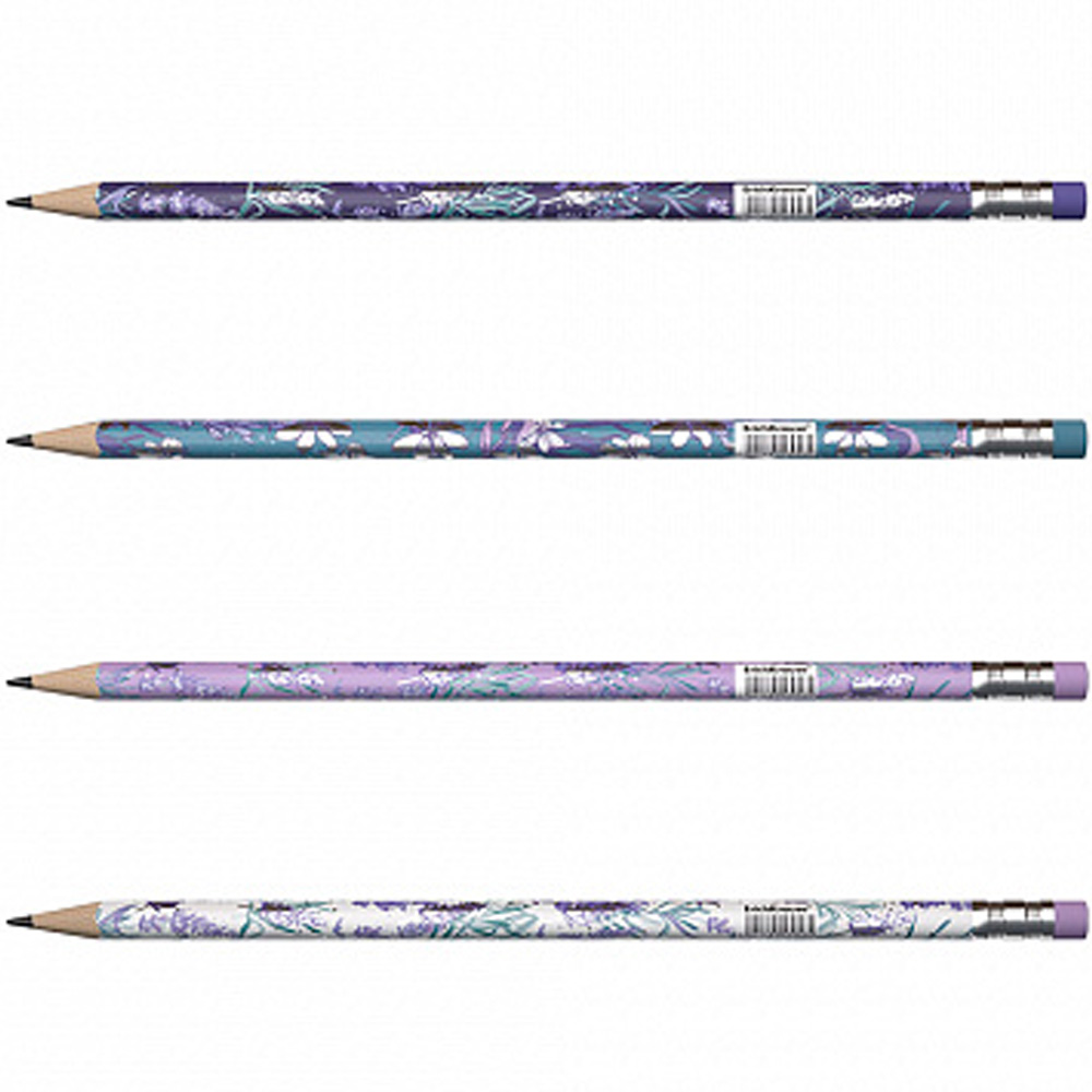 Карандаш ч/гр ® Lavender HB с ластиком 56956/Erich Krause/ Карандаш ч/гр ® Lavender HB с ластиком 56956/Erich Krause/