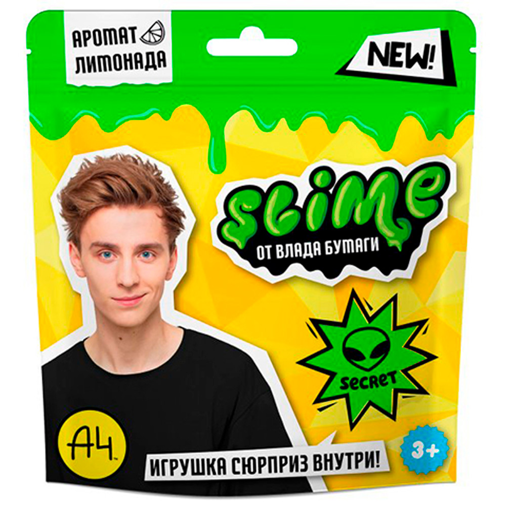 Лизун Slime зеленый 80 г. SLM056.