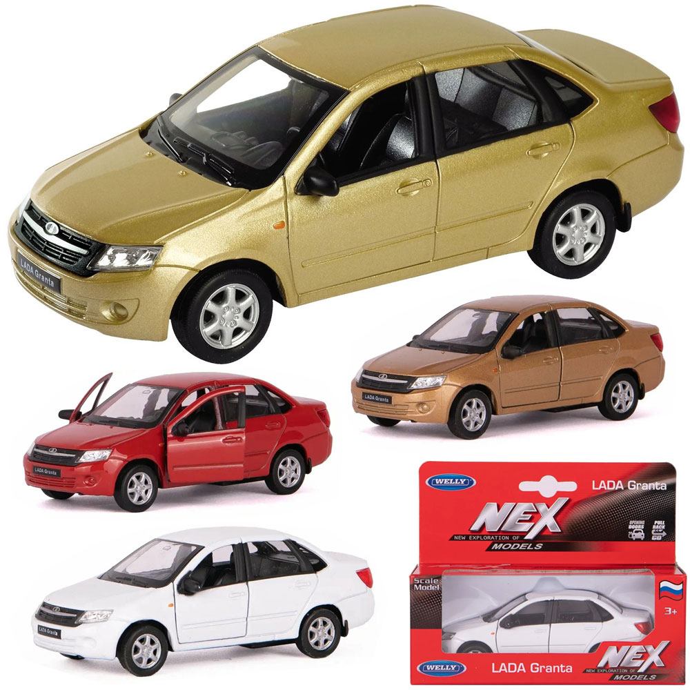 Модель 1:34/39 LADA Granta в ассортименте 43657W Модель 1:34/39 LADA Granta в ассортименте 43657W