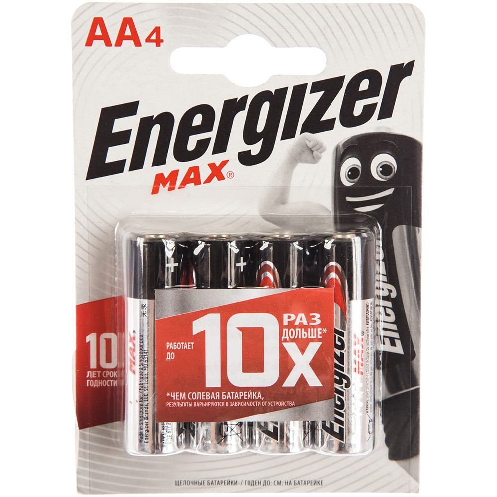 Элемент питания 28643 Energizer MAX POWER SEAL (4шт) LR6/316 BL4  /цена за упак/