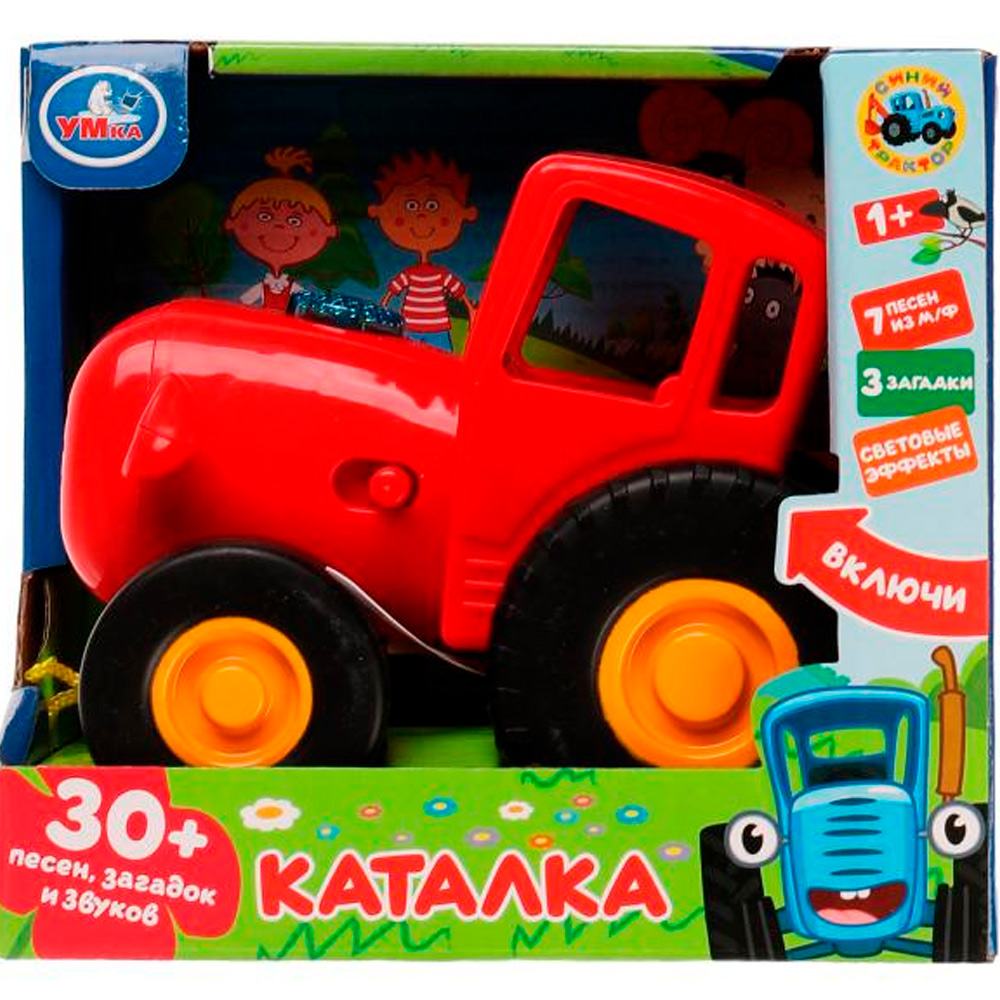Каталка ТРАКТОР Синий трактор 30 песен,загадок и звуков.свет HT848-R1 Каталка ТРАКТОР Синий трактор 30 песен,загадок и звуков.свет HT848-R1