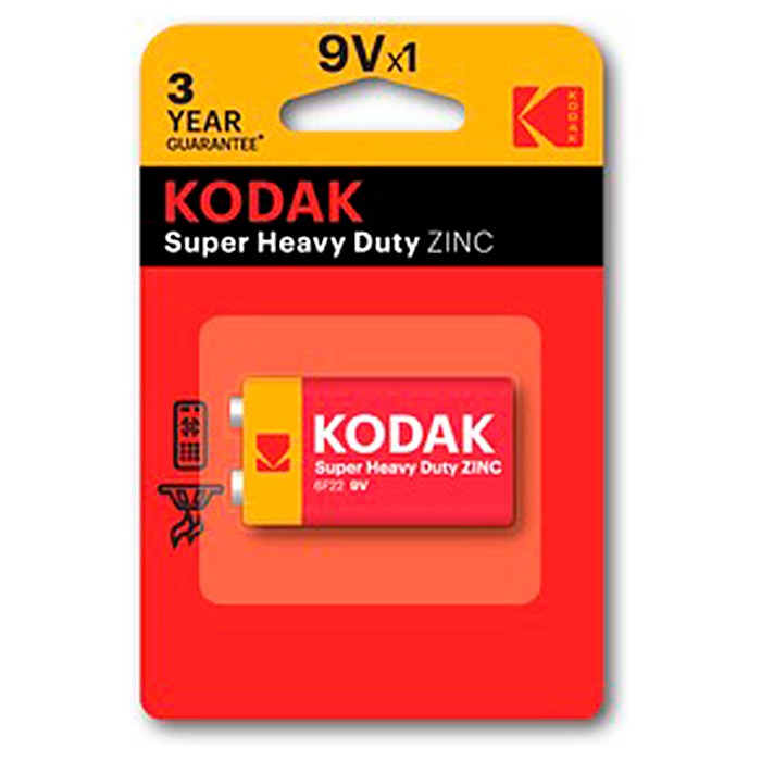 Элемент питания K9VHZ-1B Kodak (1шт) 1xBL 6F22  /цена за упак/