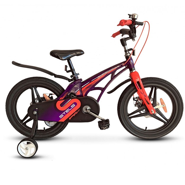 Велосипед 2-х 16" Galaxy Pro Фиолетовый/красный V010.