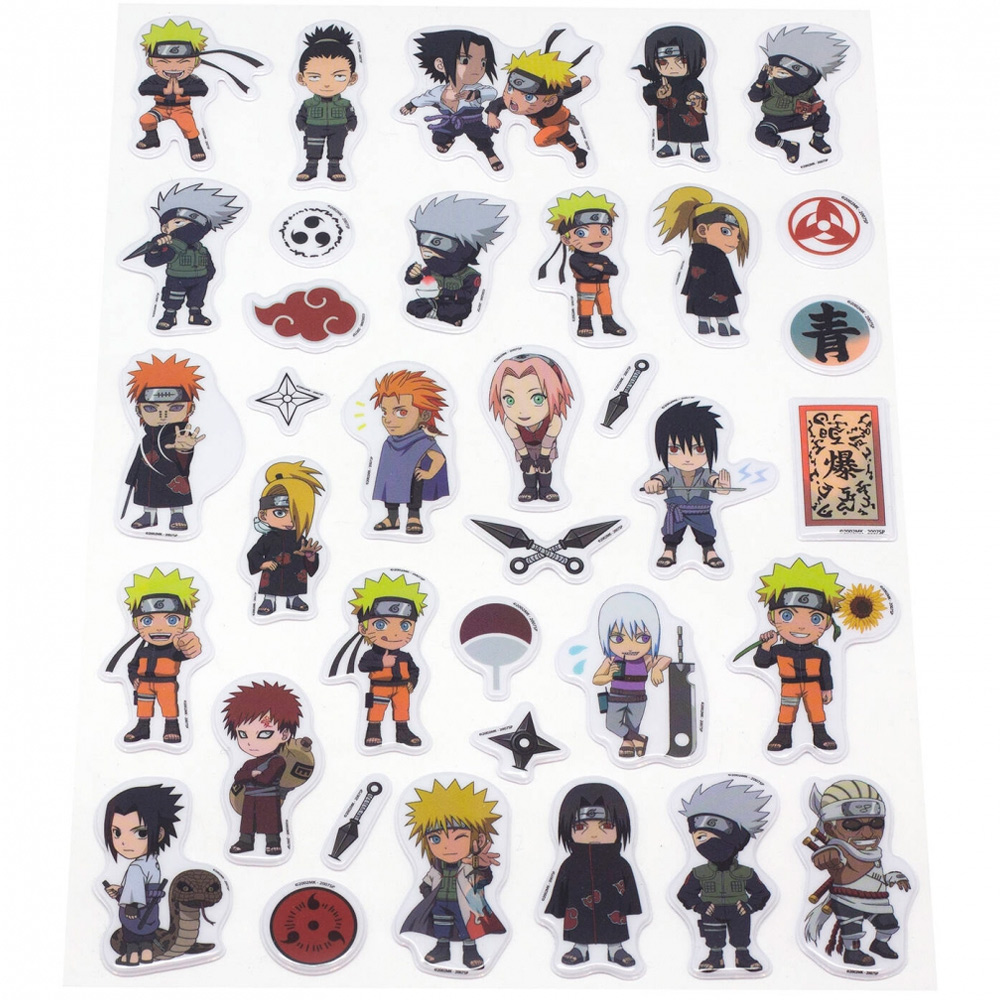 Набор для декорирования. Naruto Наклейки Паффи 08683 Origami Набор для декорирования. Naruto Наклейки Паффи 08683 Origami