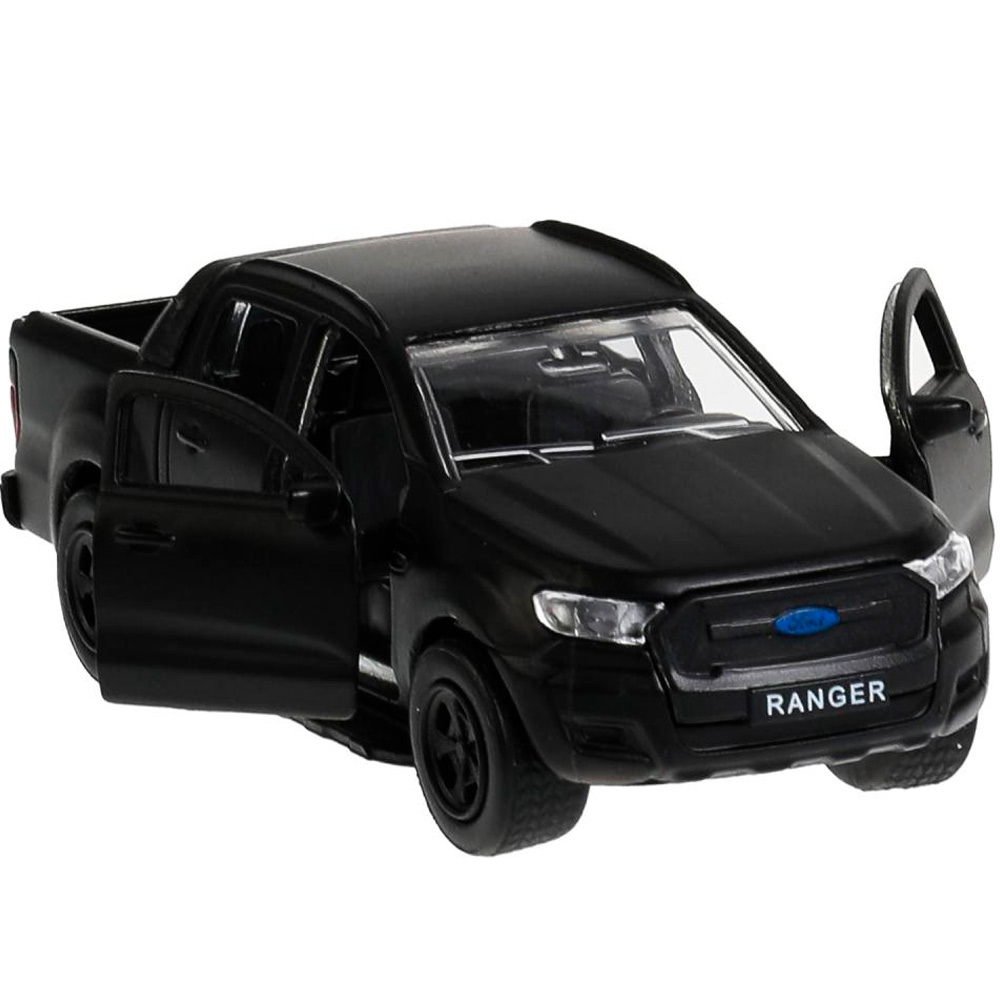 Модель SB-18-09-FR-N(BL-MATTE)-WB FORD Ranger пикап черный матовый Технопарк в коробке