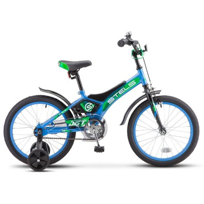 Велосипед двухколесный 14" Jet  Голубой/зелёный Z010 /STELS/