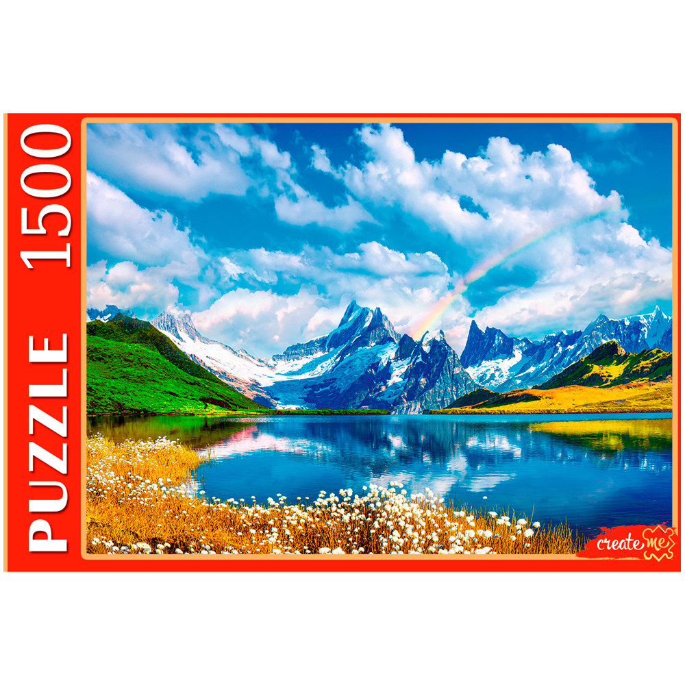 Пазл 1500 Альпийские пики над озером ШТК1500-2705.