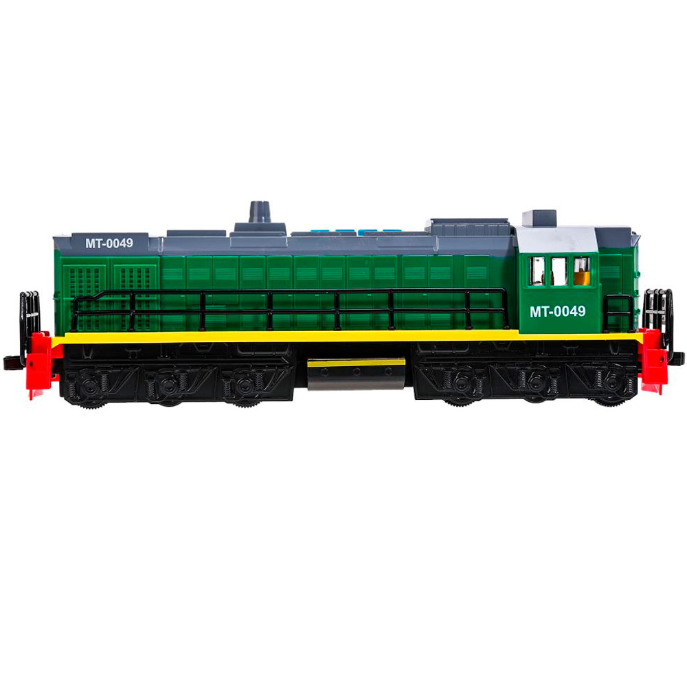 Модель LOCO-32PL-GRGE ТЕПЛОВОЗ тэм-18 32,5 см,4кн,инер,зелен с сер Технопарк в коробке