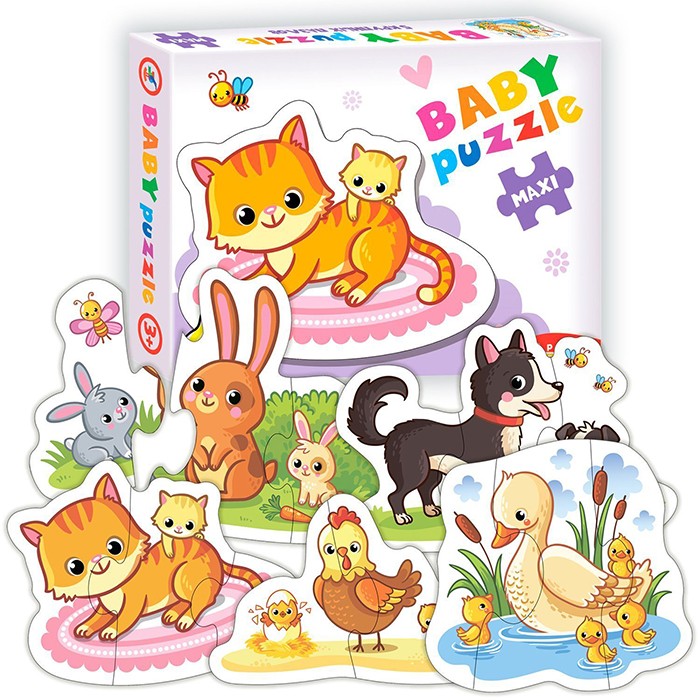 Пазл Baby Puzzle Мамы и малыши-1 3995.