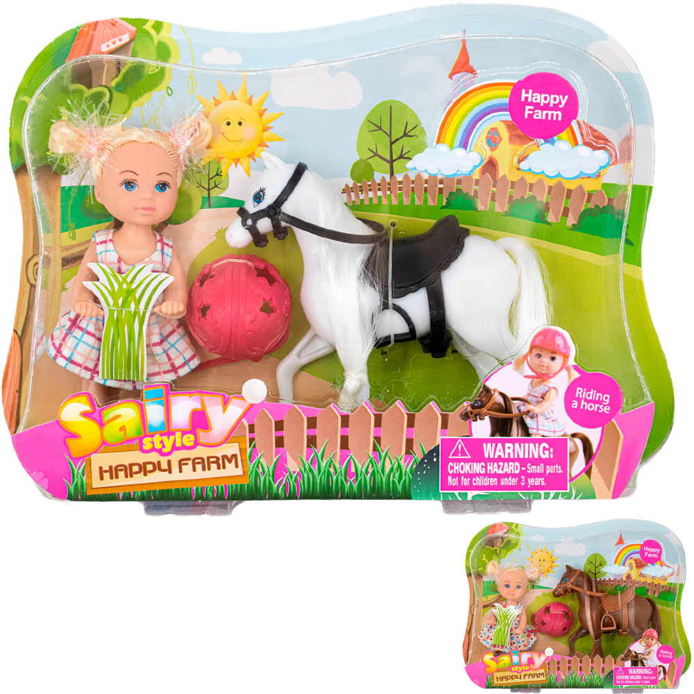 Кукла малышка 8390 Defa Lucy с лошадкой