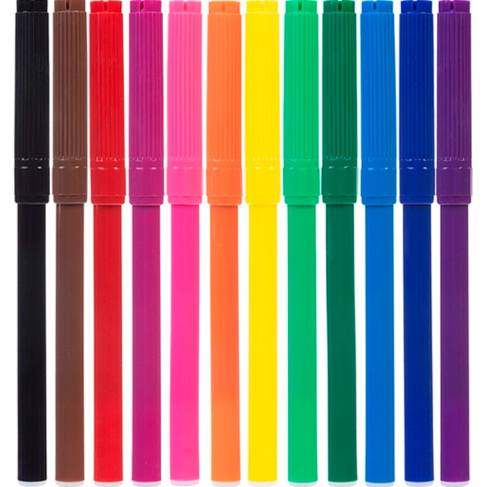 Фломастеры 12 цв. COLORA FP_063870 Hatber Фломастеры 12 цв. COLORA FP_063870 Hatber