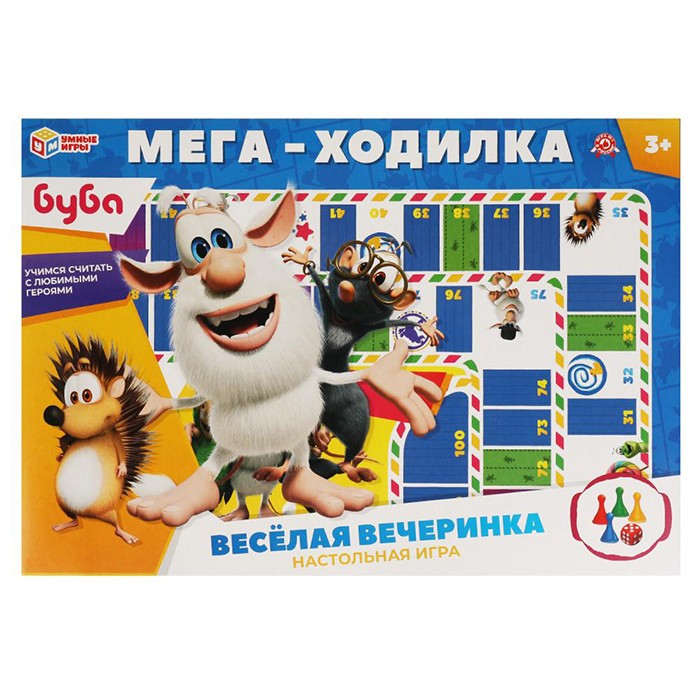 Игра Умка Мега-ходилка "Буба. Весёлая вечеринка" 4680107961204